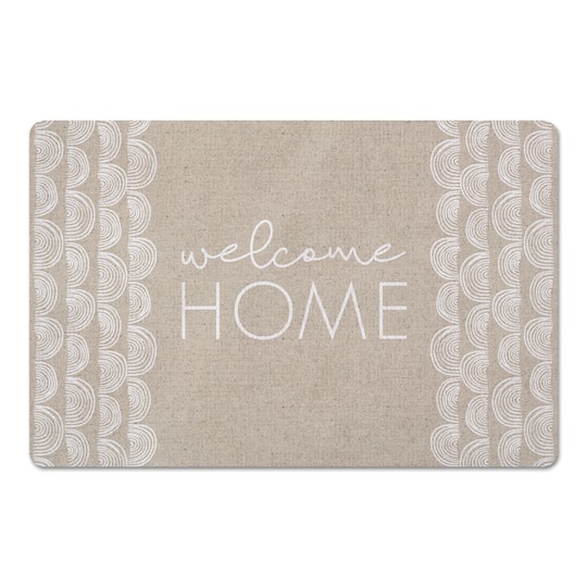 Welcome Home Half Moon 27" x 18" Floor Mat